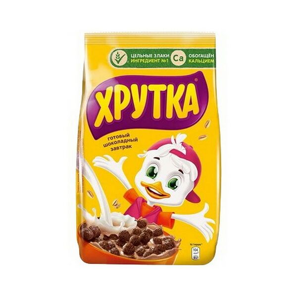 Готовый шоколадный завтрак, обогащенный кальцием 230 г Хрутка