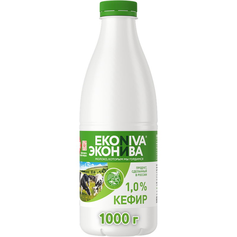 

Кефир ЭкоНива 1% 1 л