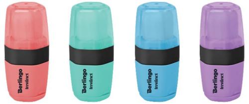 

Точилка Berlingo Instinct с ластиком 1 отверстие, в ассортименте