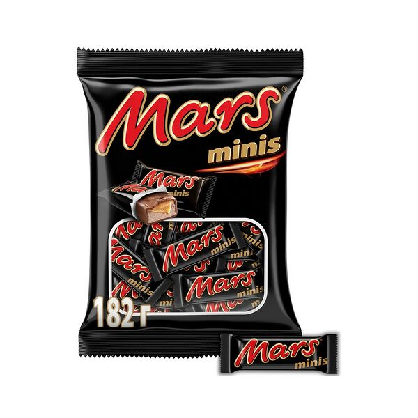 Конфета MARS minis покрыт.шок. вес 182г РОССИЯ