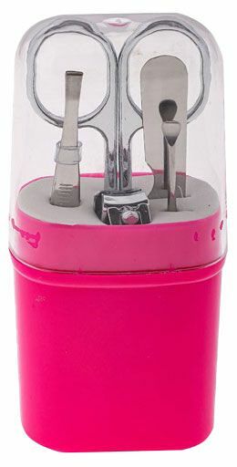 Набор маникюрный ЮниLook 5 предметов (ножницы, книпсер, пилка для ногтей, пинцет, шабер) цвет в ассортименте