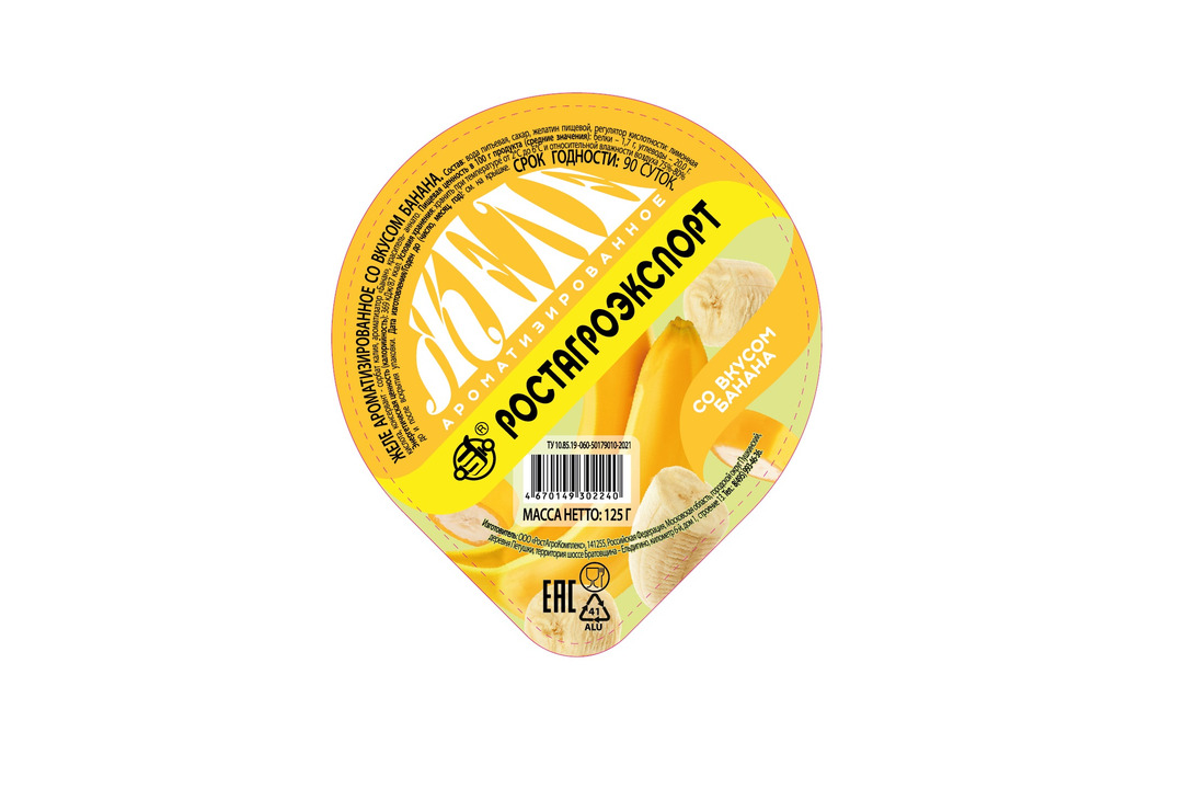 

Желе Ростагроэкспорт банан 125 г