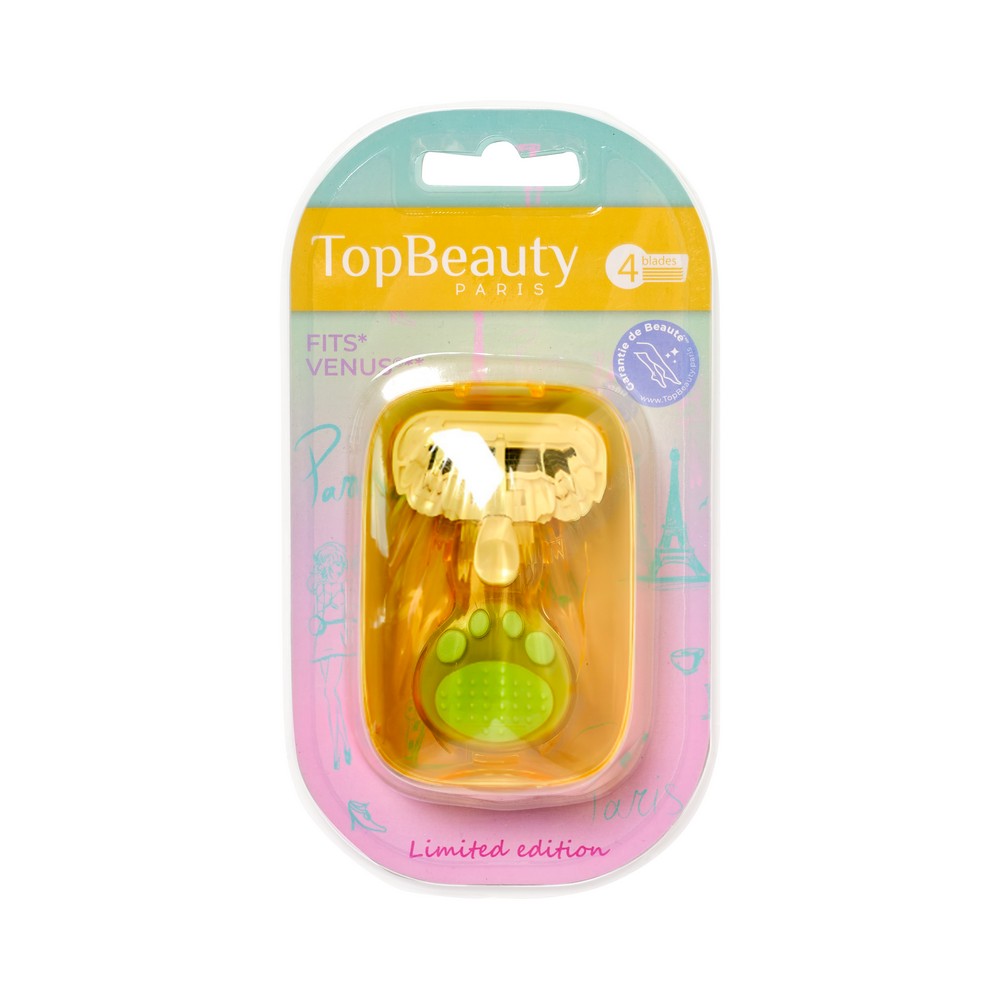 

Бритва женская дорожная TopBeauty Paris Mini 4 лезвия со сменной кассетой