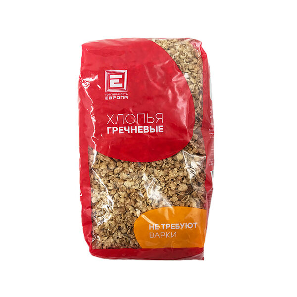 Хлопья Европа гречневые 400г