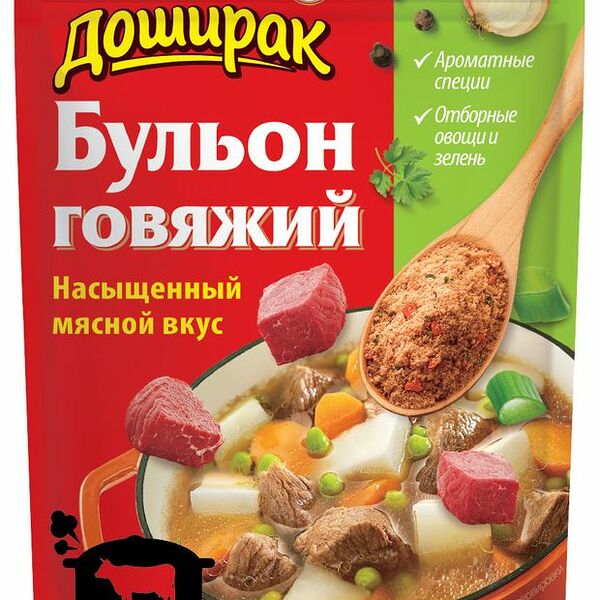 Бульон Доширак со вкусом говядины