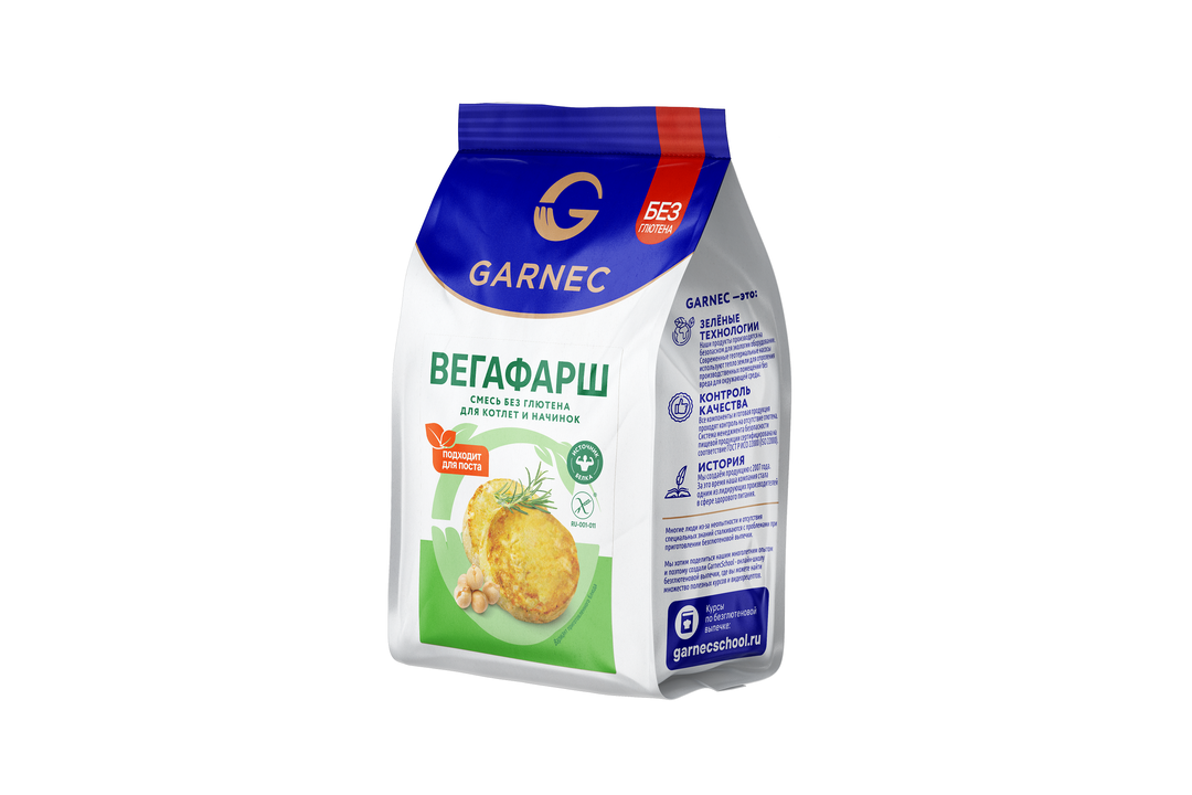 

Смесь для котлет и начинок Garnec Вегафарш, без глютена 300 г