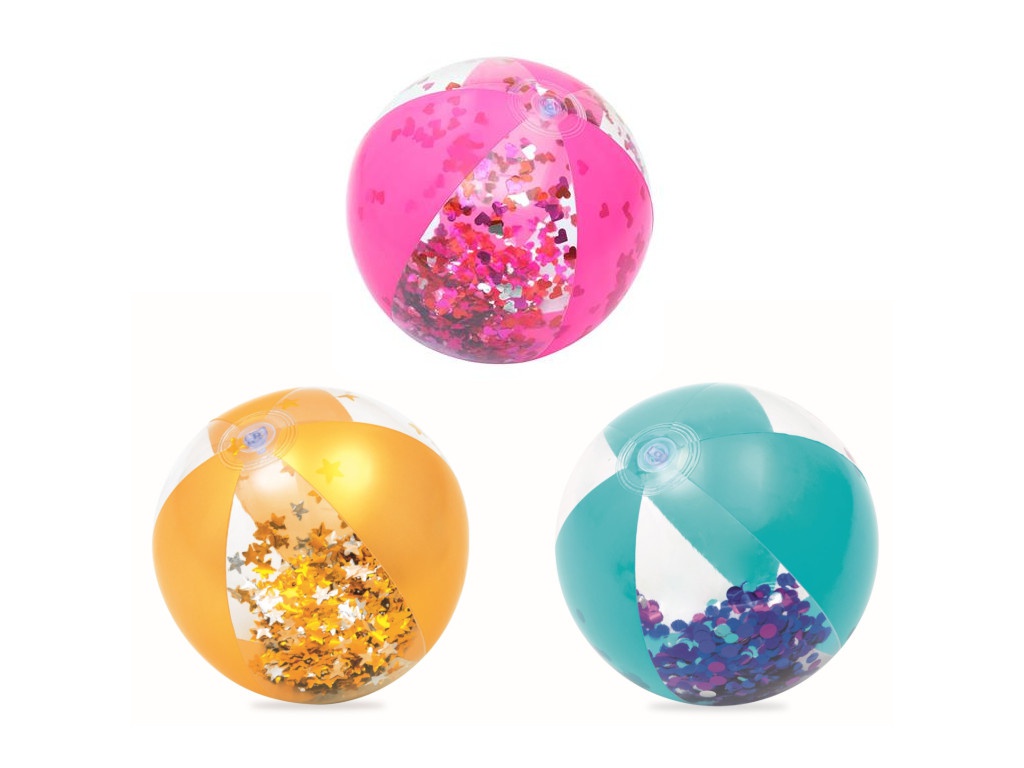 

Мяч надувной Bestway Glitter Fusion блестящий 31050 в ассортименте