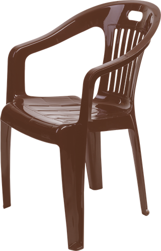 

Кресло пластиковое 365 Дней коричневое, Арт. 110-0031