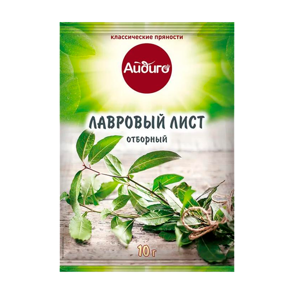 Лист лавровый Айдиго отборный 10 г