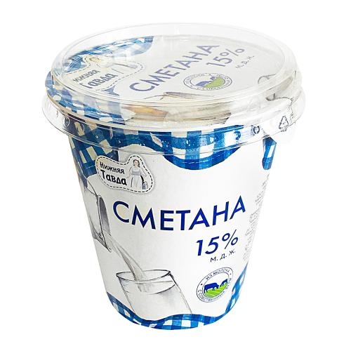 

Сметана Нижняя Тавда 15% 300 г