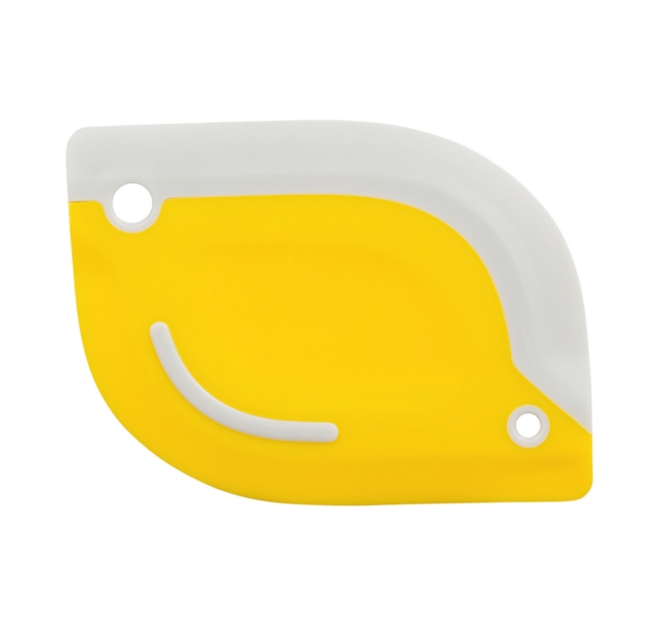 

Скребок для теста 2 в 1 Smart Solutions Hilly 10.7х8 см, светло-серый/желтый, Китай