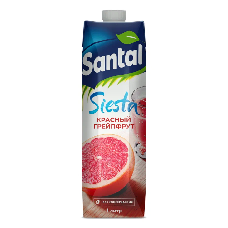 

Напиток сокосодержащий Santal красный грейпфрут, 1 л