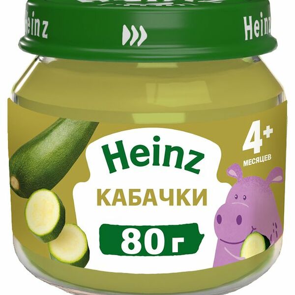 Овощное пюре Heinz Кабачки с 4 месяцев