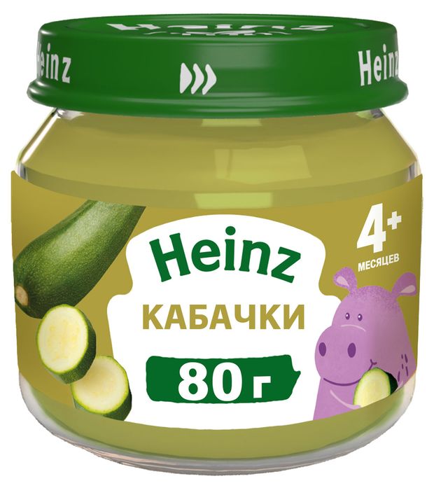 

Овощное пюре Heinz Кабачки с 4 месяцев 80 г