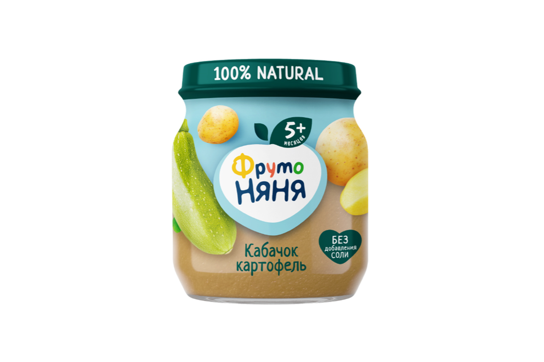 

Пюре овощное ФрутоНяня из кабачков и картофеля с 5 месяцев