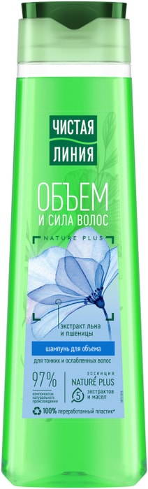

Шампунь для тонких и ослабленных волос Чистая линия Пшеница и лен 400 мл