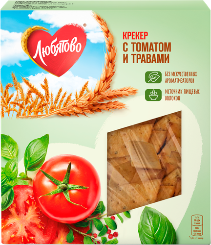 

Крекер Любятово с томатом и травами 150 г