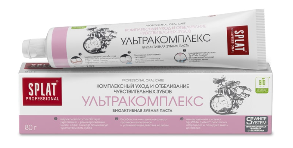 

Зубная паста Splat Ультракомплекс 80 мл
