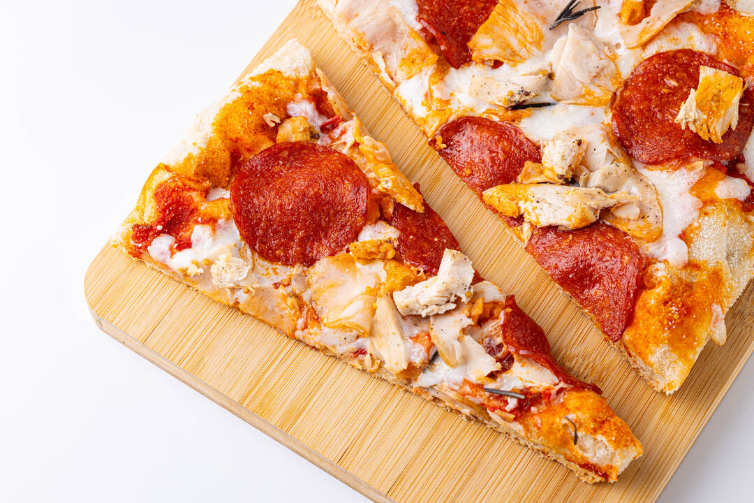 

Пицца римская ВкусВилл Пепперони-курица заморозка 450 г