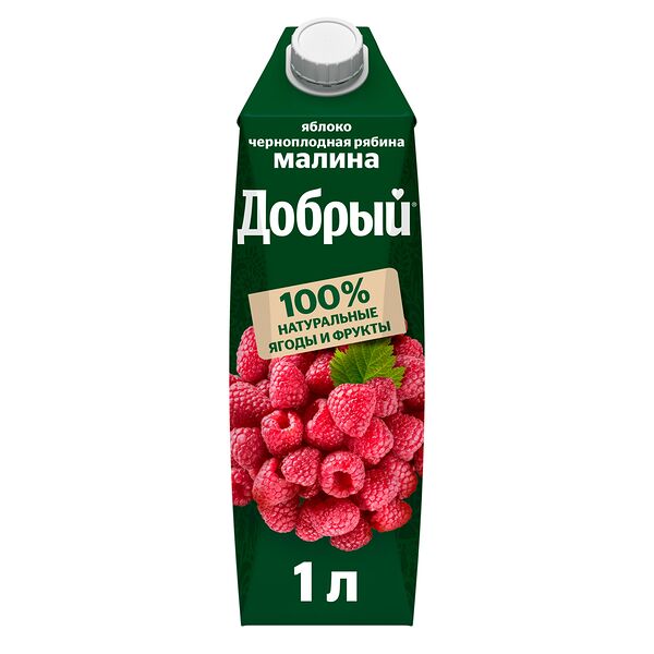 Нектар Добрый яблоко-малина-рябина 1 л