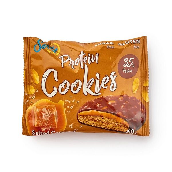 Печенье Solvie протеиновое арахисовое Protein Cookies с соленой карамелью без сахара 60 г