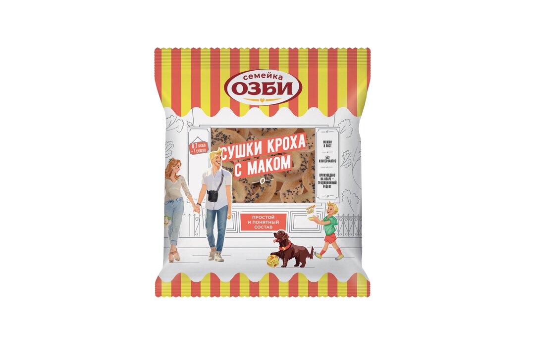 

Сушки Семейка Озби Кроха с маком 200 г