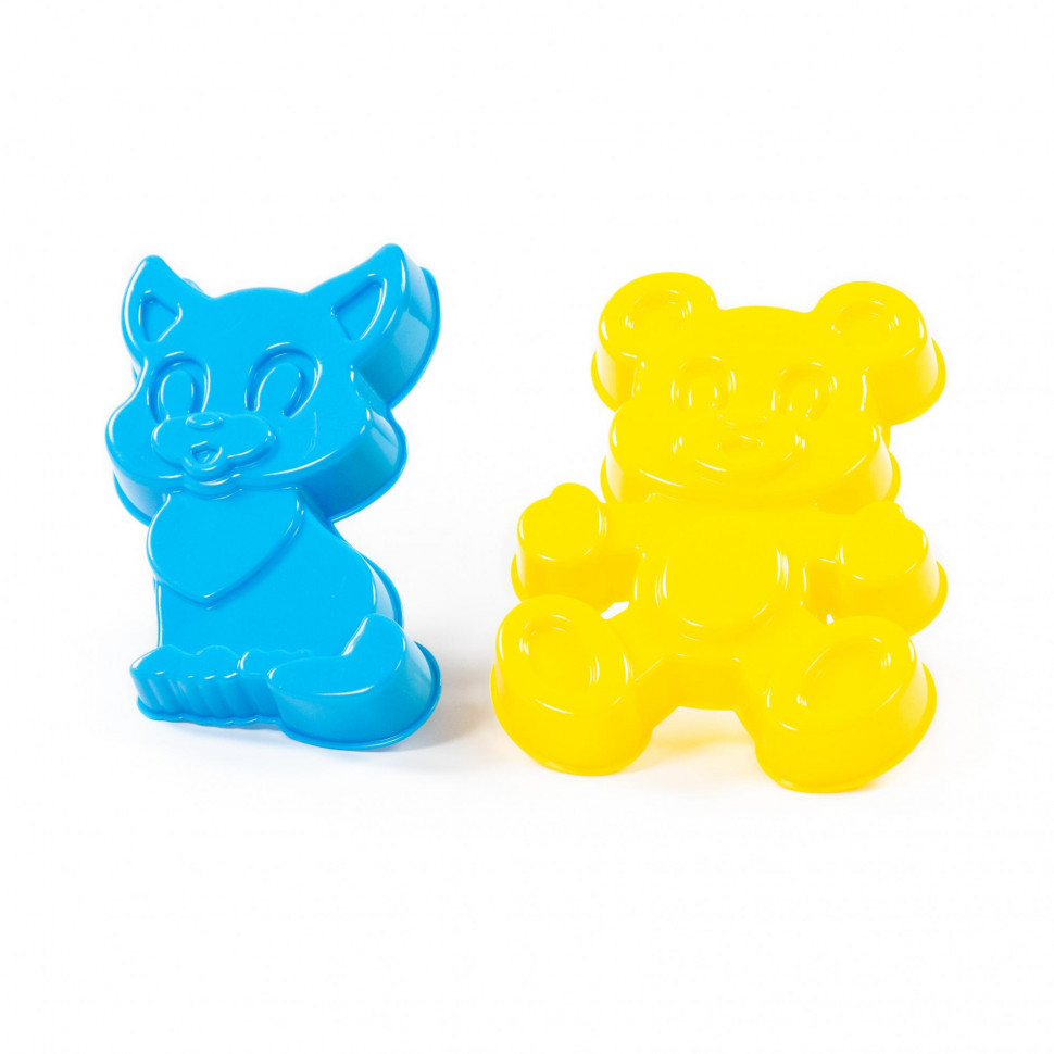 

Формочки Полесье Котенок Медведь в ассортименте 2 шт.