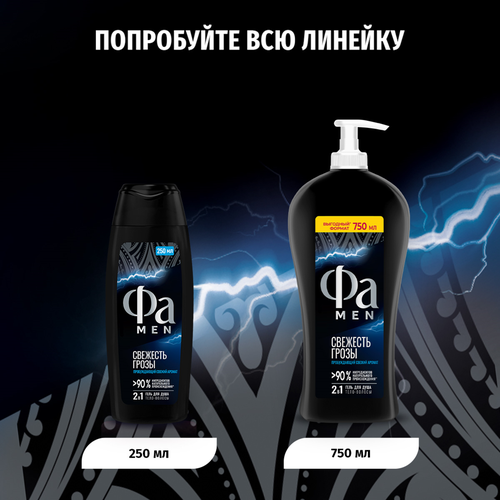 

Гель для душа Фа Men Энергия Полинезии Свежесть Грозы 750 мл