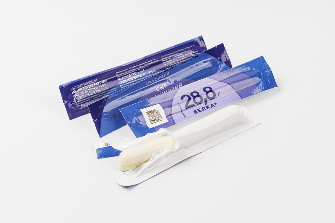 

Сыр протеиновый ВкусВилл Моцарелла без лактозы палочки 120 г