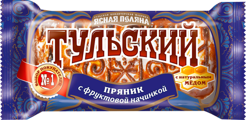 

Пряник тульский Ясная Поляна с фруктовой начинкой 130 г