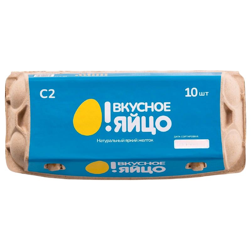 

Яйцо куриное О! Вкусное Яйцо C2 светло-кремовые 10 шт