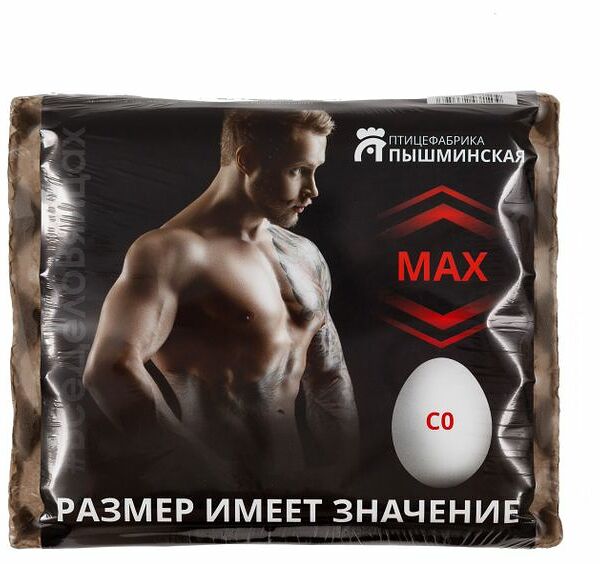 Яйца куриные Птицефабрика Пышминская MAX С0 белое 20 шт