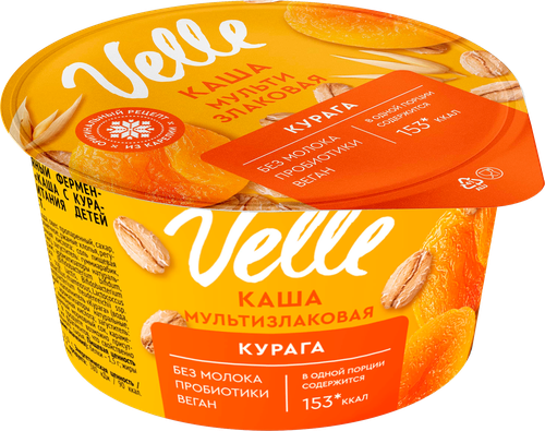 

Продукт овсяный Velle Каша с курагой ферментированный 170 г