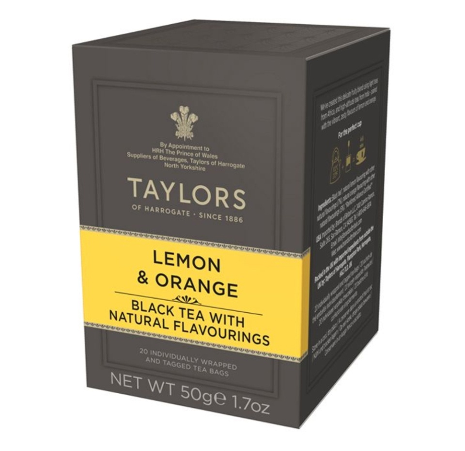 

Чай черный Taylors of Harrogate с ароматом лимона и апельсина в пакетиках 50 г