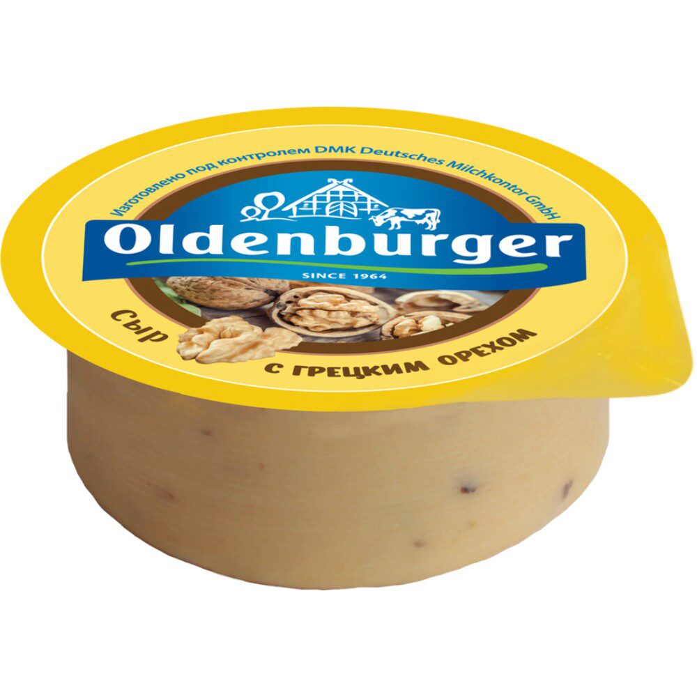 

Сыр полутвердый Oldenburger с грецким орехом 50% 350 г