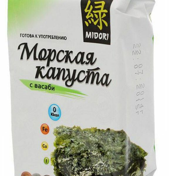Морская капуста Midori с васаби 5 г