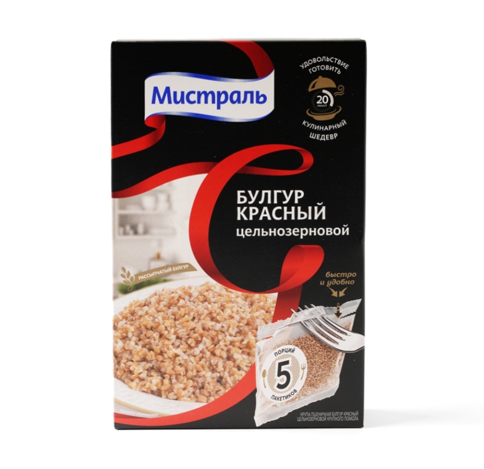

Булгур Мистраль красный цельнозерновой 400 г