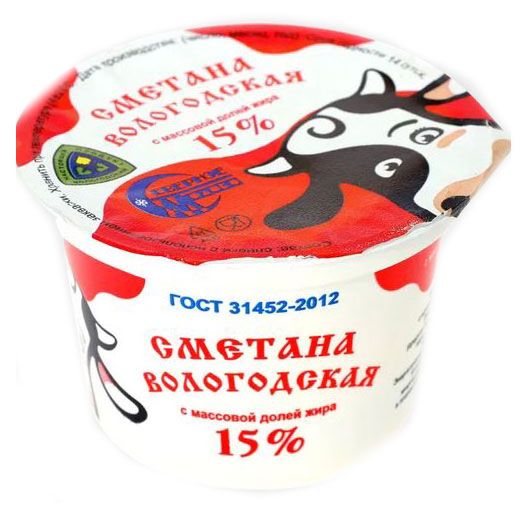 

Сметана Северное молоко 15% 200г