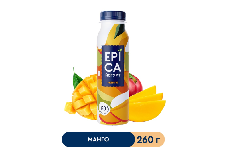 

Йогурт питьевой Epica манго 2.5% 260 г