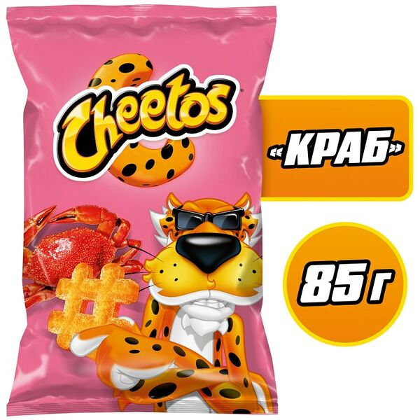 Снеки кукурузные Cheetos Краб 85г