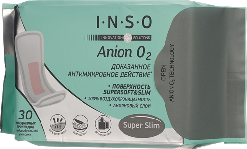 

Прокладки ежедневные INSO Anion O2 30 шт.
