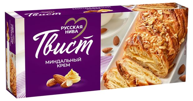 

Рулет слоеный Русская Нива Твист Миндальный крем 300 г