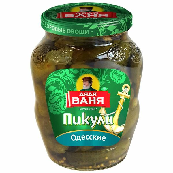 Огурцы Дядя Ваня Пикули Одесские 350 г