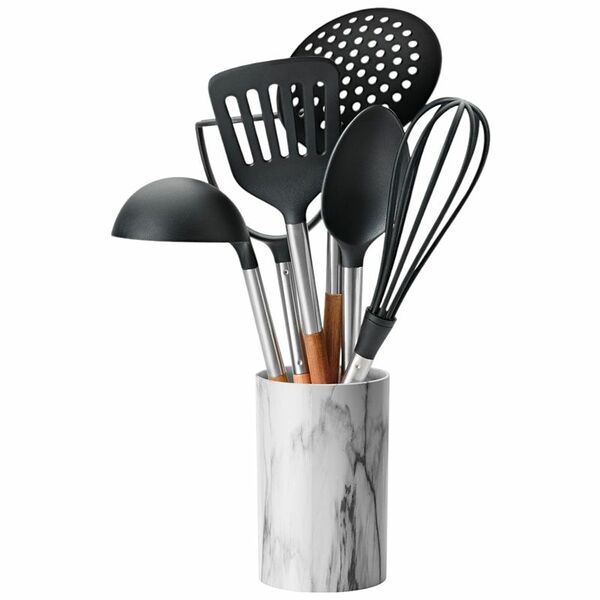 Набор кухонных принадлежностей Apollo Cucina с подставкой, 6 приборов в подставке, пластик