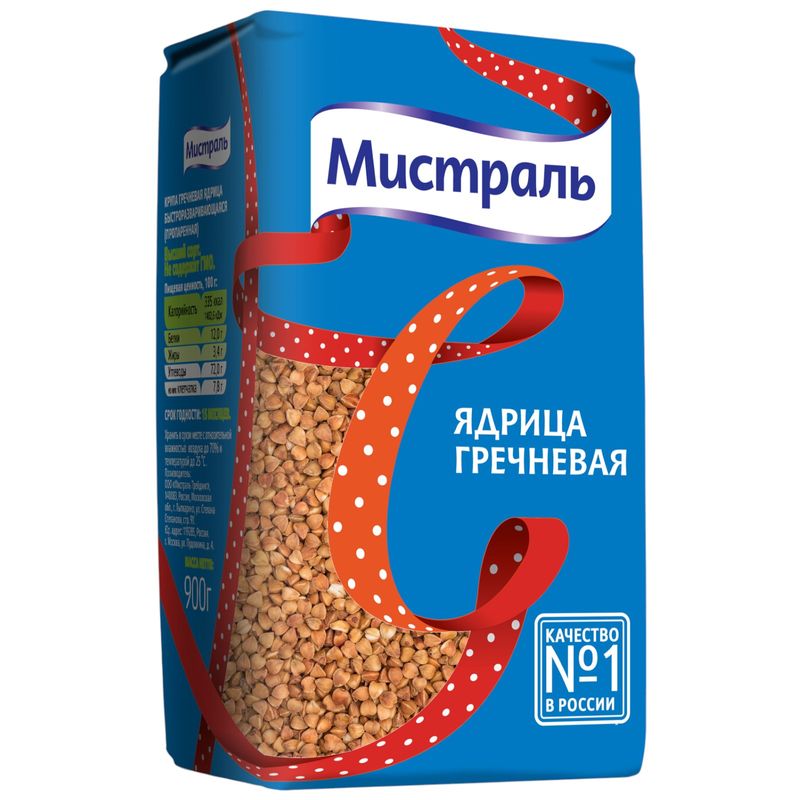 

Крупа гречневая Мистраль ядрица 900 г