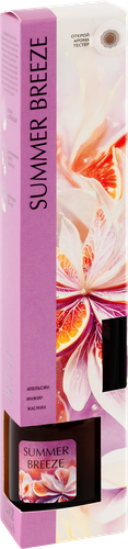 

Аромадиффузор Homeclub Summer breeze, с палочками и пробником аромата 50 мл