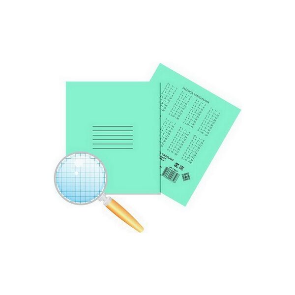 Тетрадь школьная 24л клетка з.№2328-17