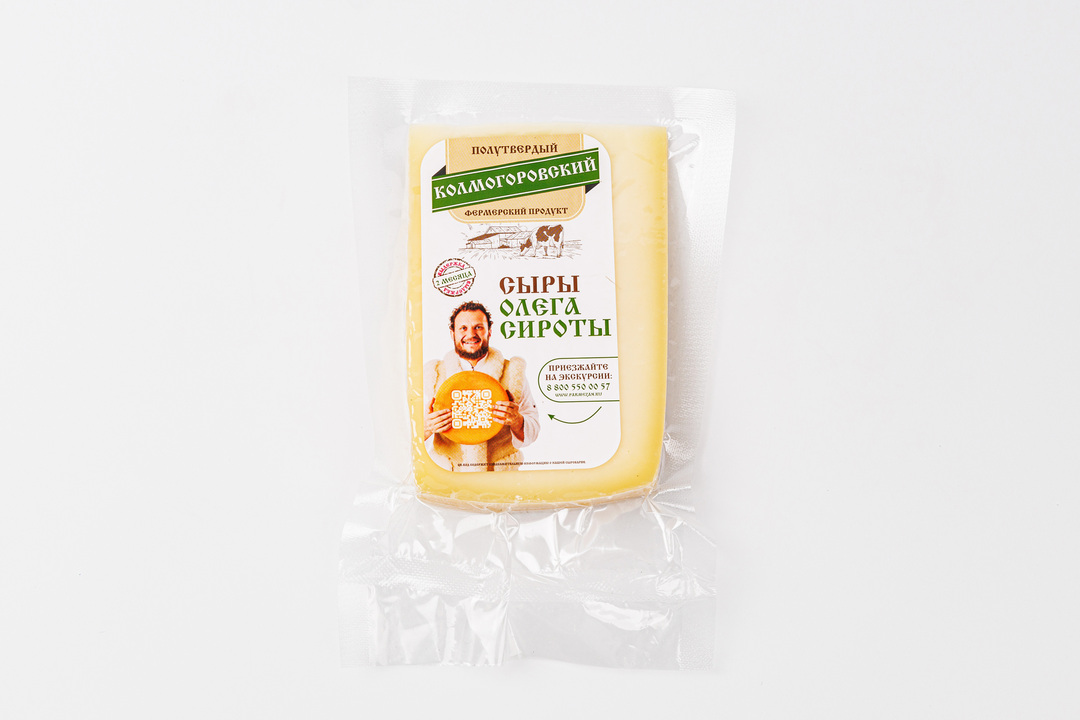 

Сыр Истринская сыроварня Олега Сироты Колмогоровский полутвердый вес