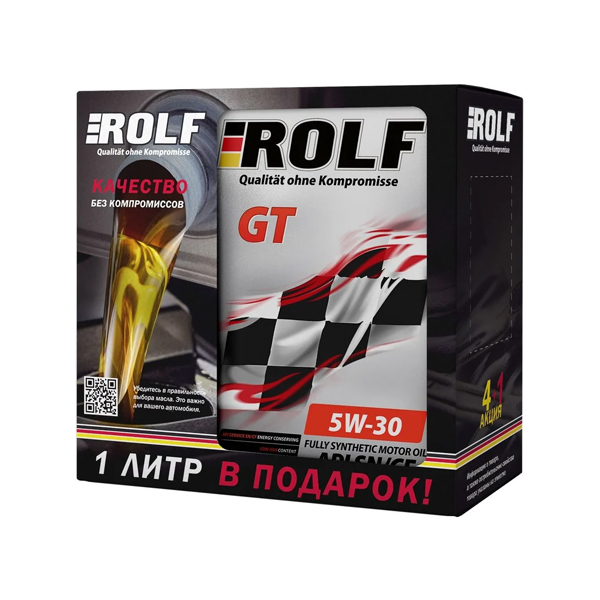 

Моторное масло Rolf GT 5W-30 A3/B4 SL/CF (металл) 5 л
