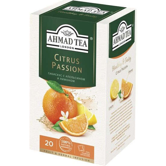 Чай травяной Ahmad Tea Citrus passion 20 пакетиков 40 г